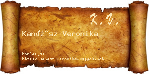 Kanász Veronika névjegykártya